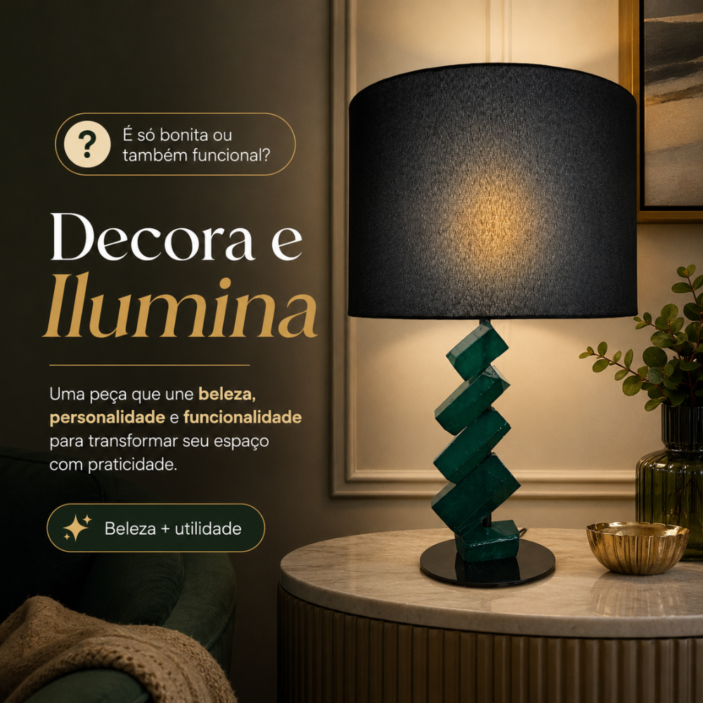 Abajur com Base Esmeralda — foto 5