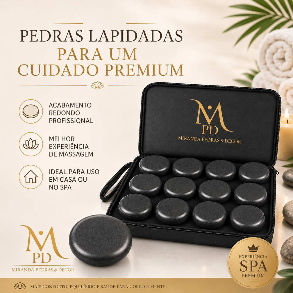 Kit 12 Pedras Quentes Lapidadas — foto 5