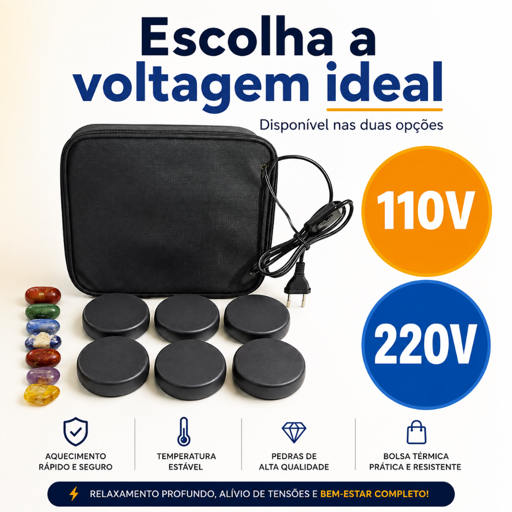 Kit 6 Pedras com Bolsa Térmica e Chakras — foto 4